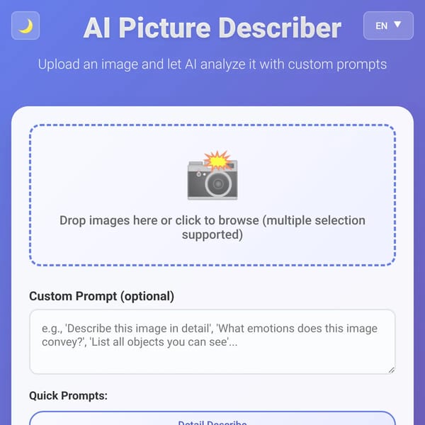 AI Picture Describer