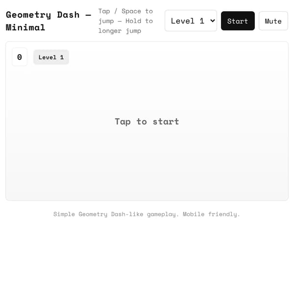 Geometry Dash - Minimal