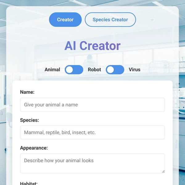Organism creator