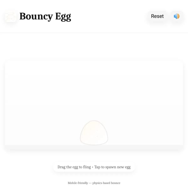 Bouncy Egg — Mobile