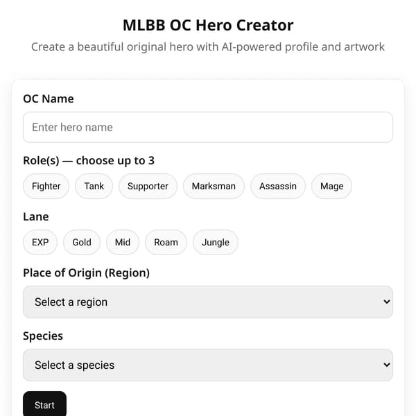MLBB OC Hero Creator