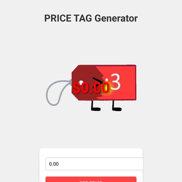 Price Tag Generator