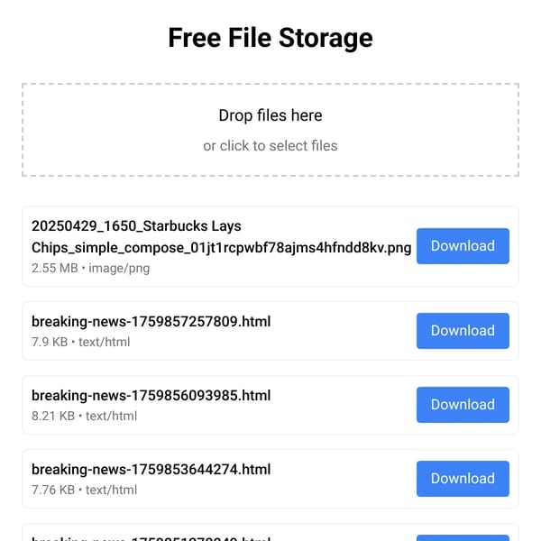 Free File Storage