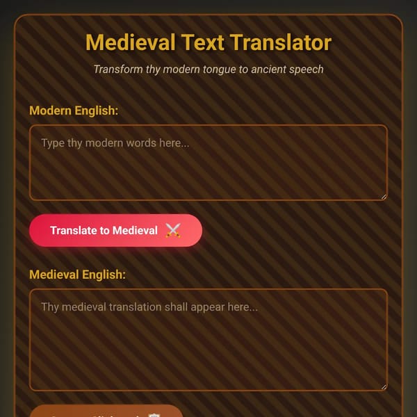 Medieval Text Translator