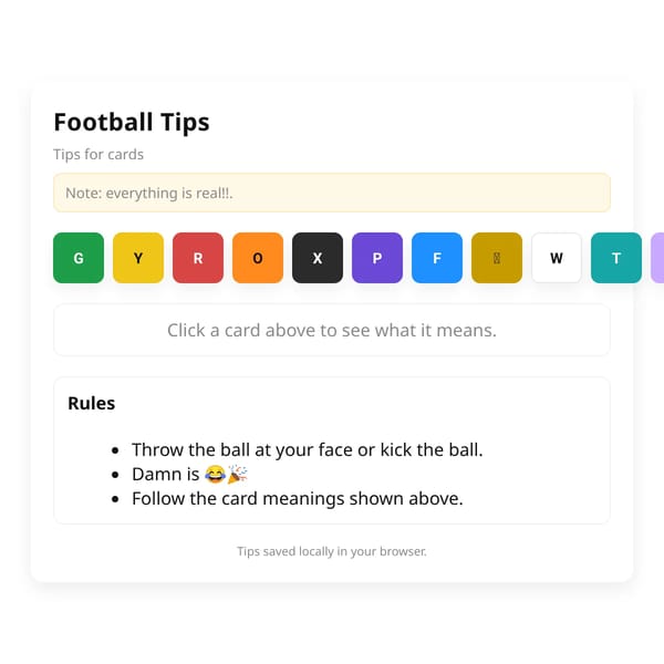 Football Tips