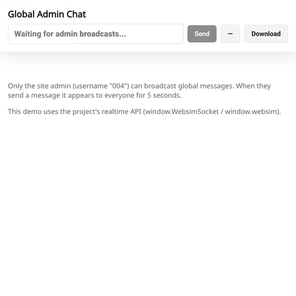 ADMIN ABUSE CHAT SYSTEM (WORKS)