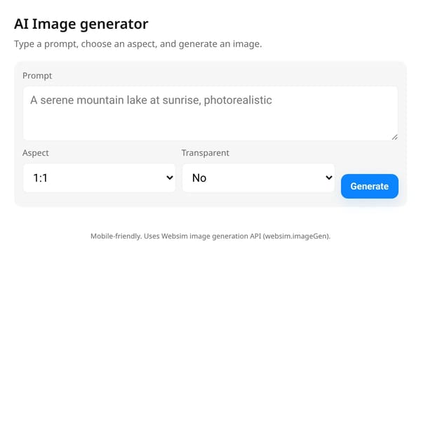 AI Image Generator