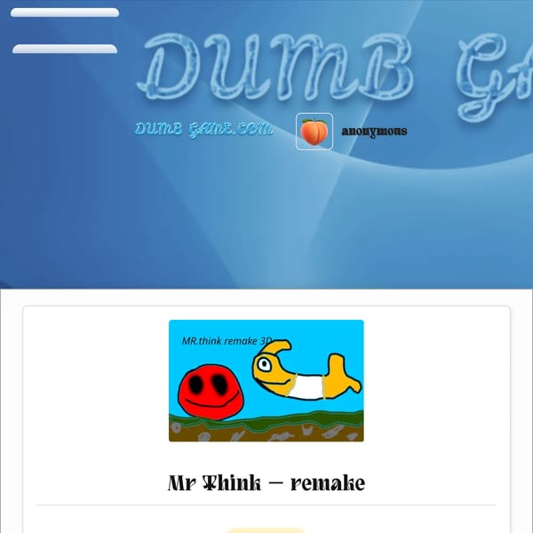 dumbgame.com — Mr Think (remake)