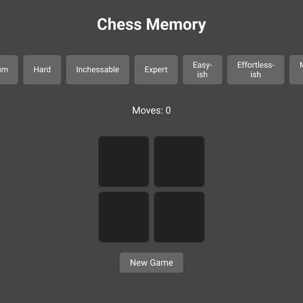 Chess Memory Game