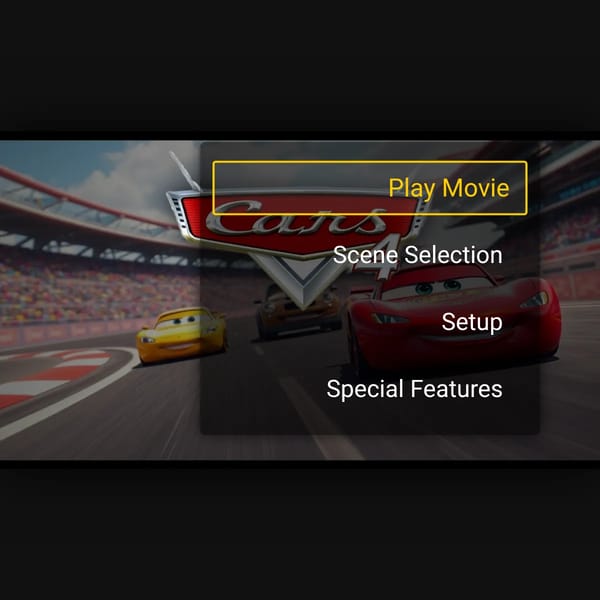 Cars 4 DVD Menu