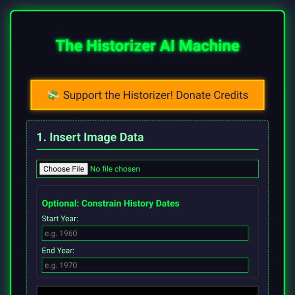 The Historizer AI Machine