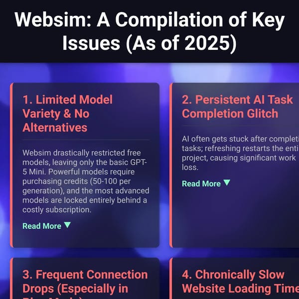 Websim Issues