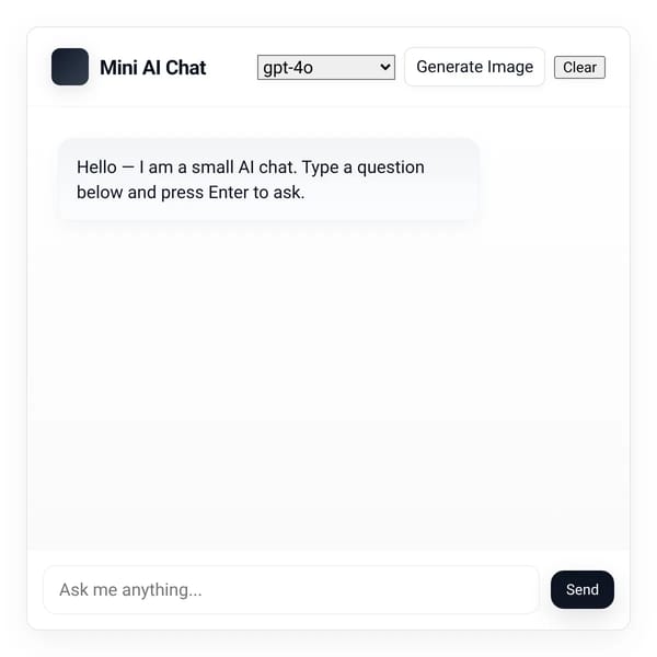 Mini AI Chat