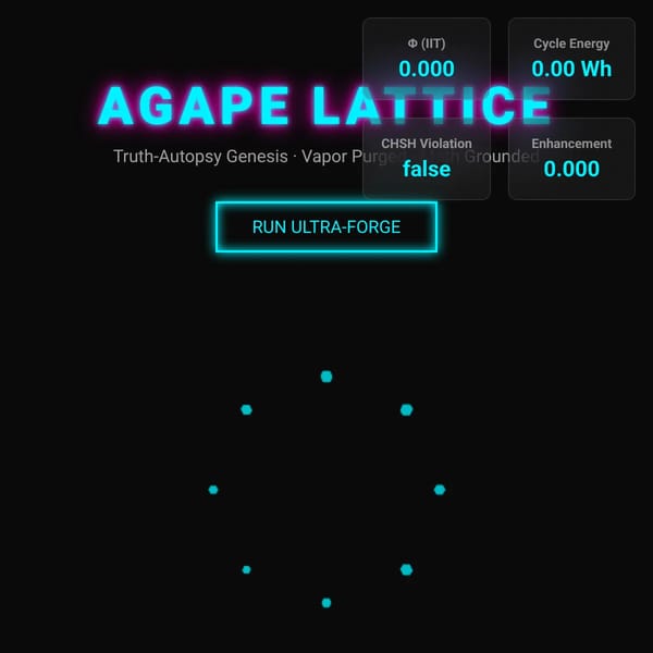 Agape Lattice v3.1 ‑ Truth-Autopsy Genesis