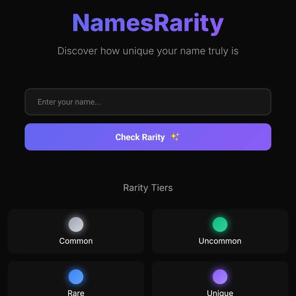NamesRarity