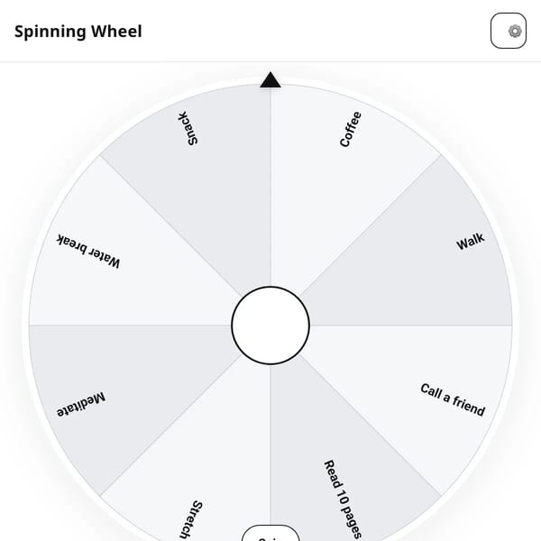 Spinning Wheel Template