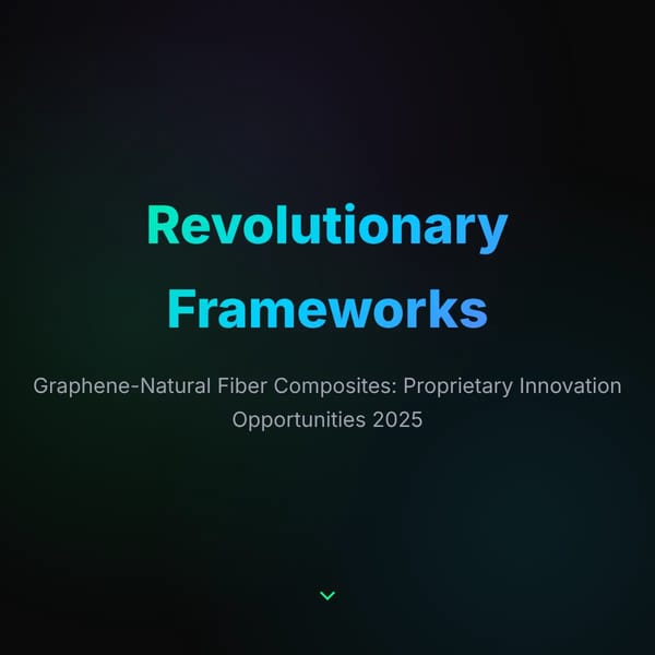 Graphene-Natural Fiber Composites: Revolutionary Frameworks 2025