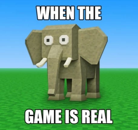 When the game is real