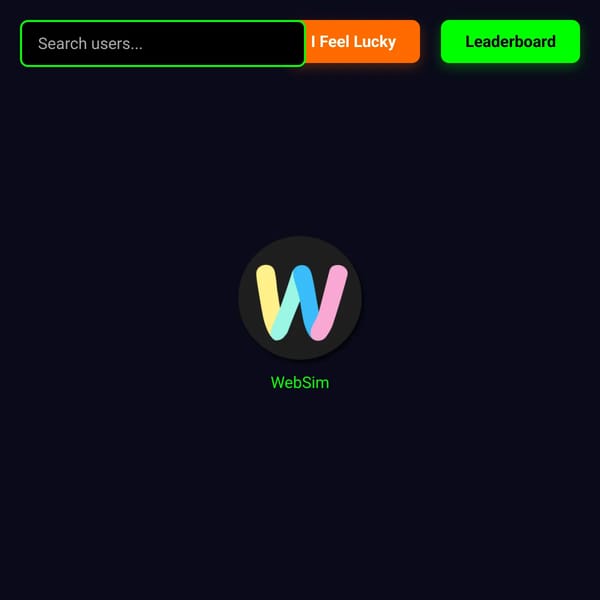 Every websim user kind of *LAG WARNING*