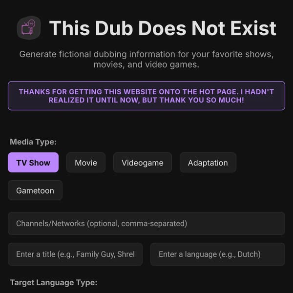 This Dub Does Not Exist