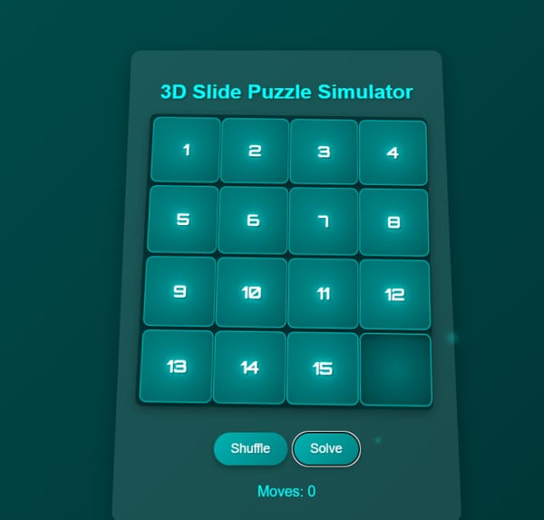 Interactive Slide Puzzle Generator