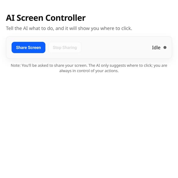 AI controls your screen