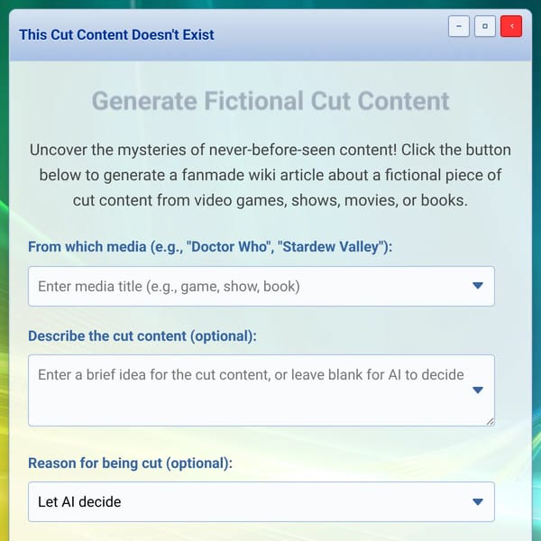 This Cut Content Does Not Exist