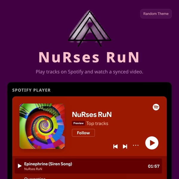 NuRses RuN — Synced Music Video Player