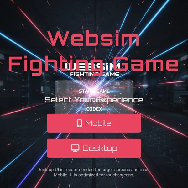 Websim Fighting Game