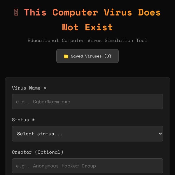 This Computer Virus Doesn't Exist
