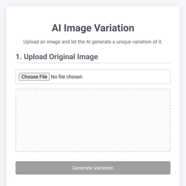 AI Image Variation Generator