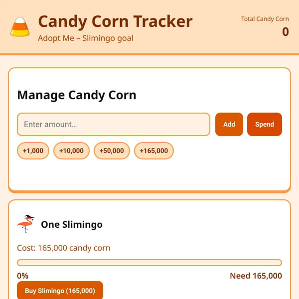 Candy Corn Tracker – Adopt Me