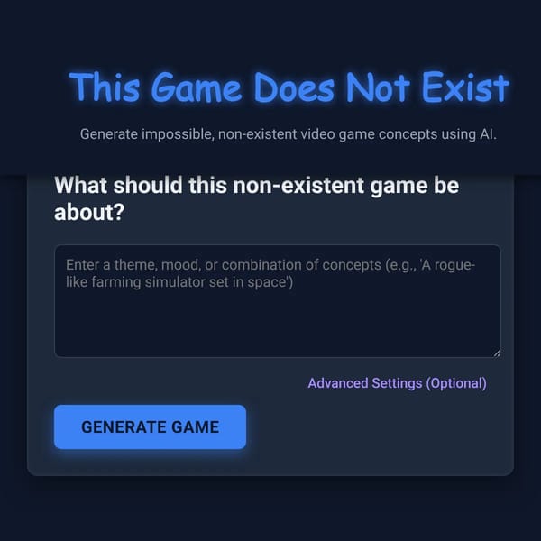 This Game Does Not Exist