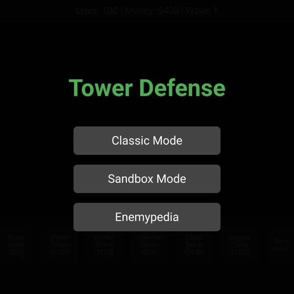 Generic Tower defense game