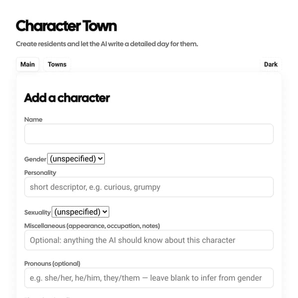 Character Town