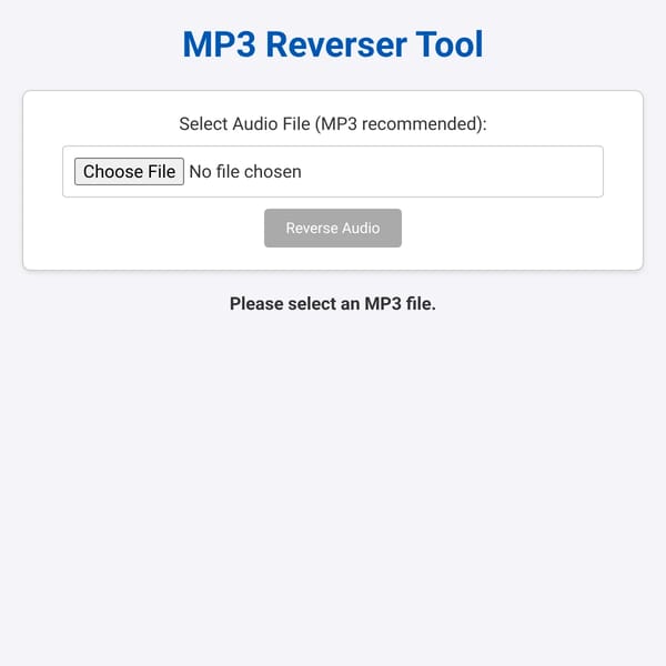 MP3 Reverser Tool