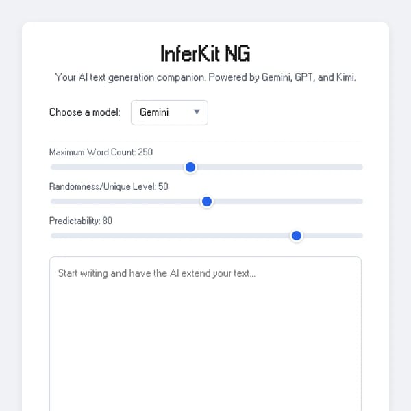 InferKit NG