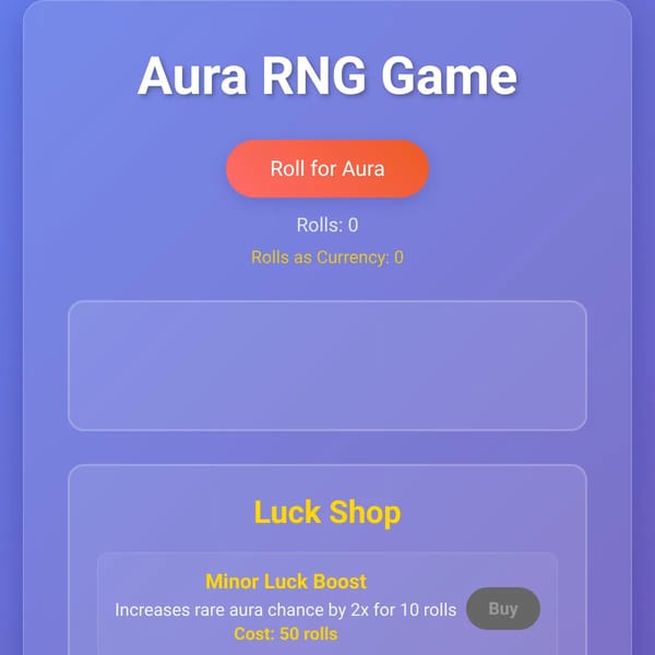 Aura RNG Game