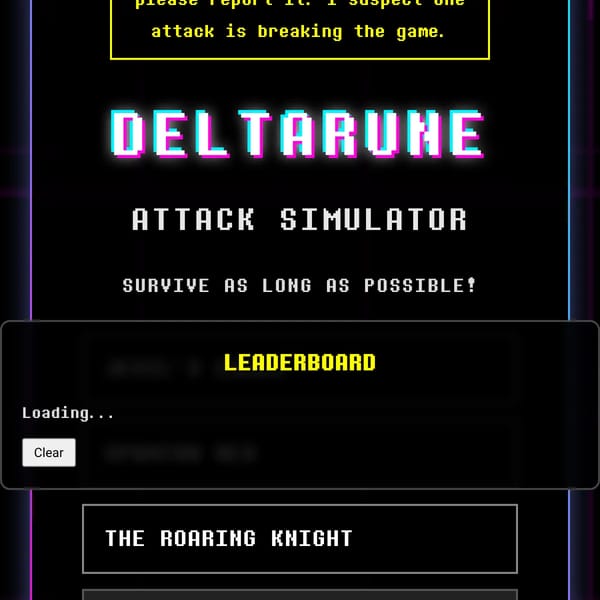 Deltarune Attack Simulator (discontinued)