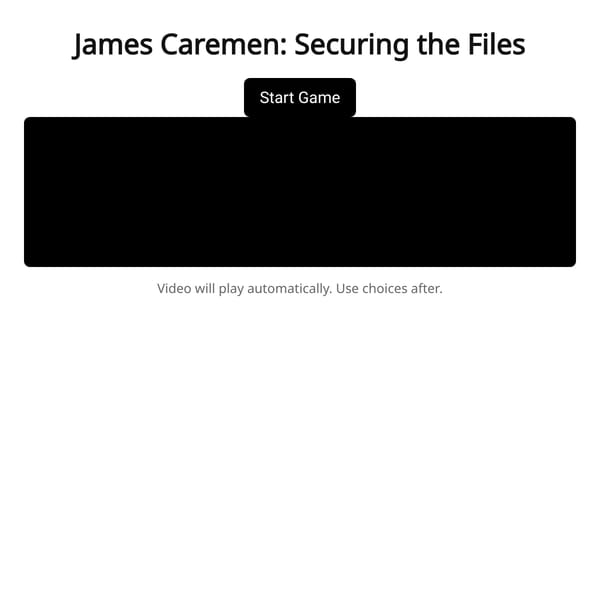 James Caremen: Securing the Files
