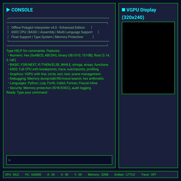 Polyglot Interpreter — Deterministic Runtime