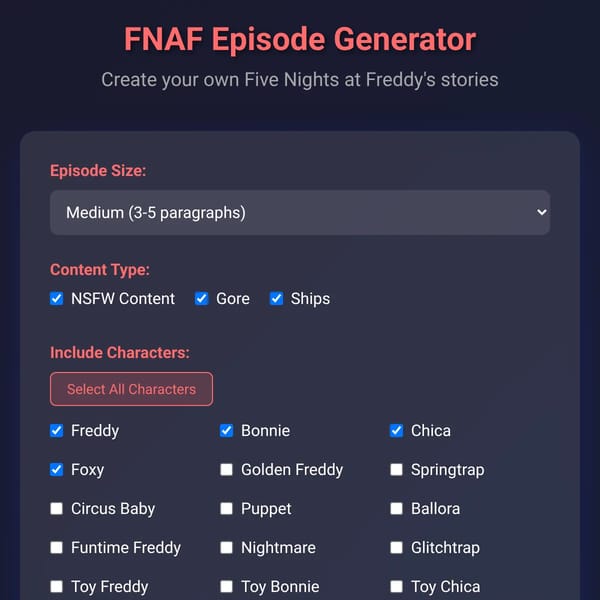 FNAF Episode Generator