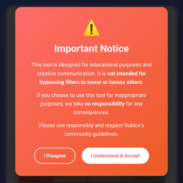 Roblox Chat Filter Bypass