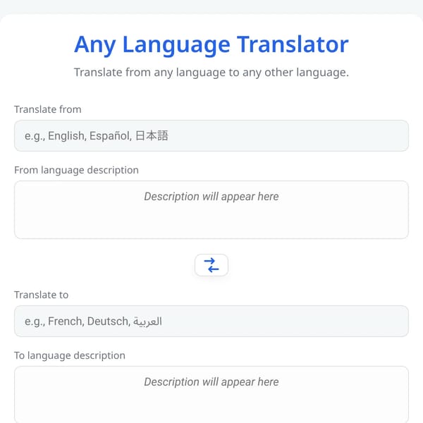 Any Language Translator