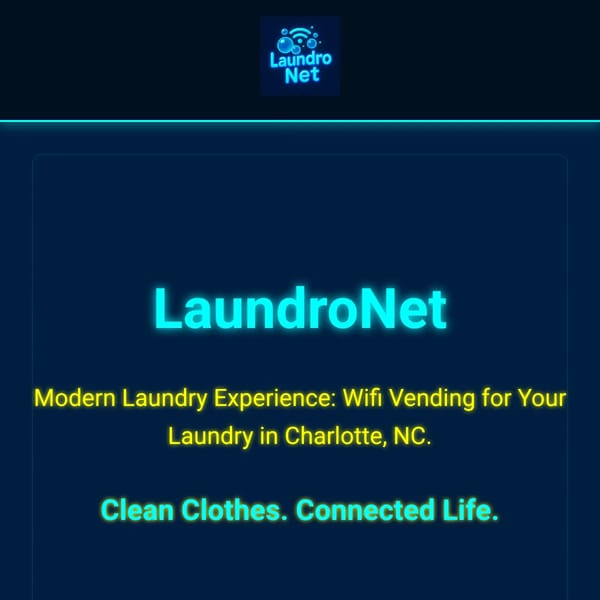 LaundroNet | Wifi Vending for Your Laundry in Charlotte, NC