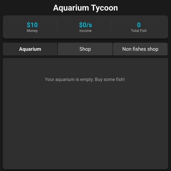 Aquarium Idle Tycoon