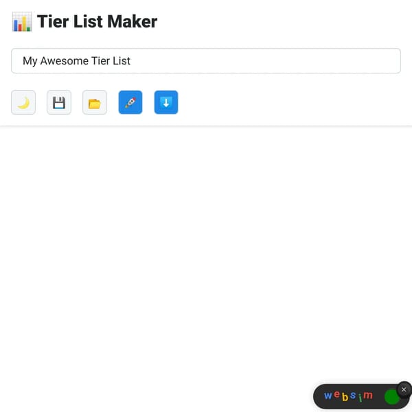 Tier List maker
