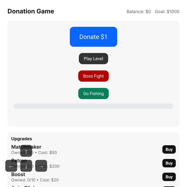 Donation Game