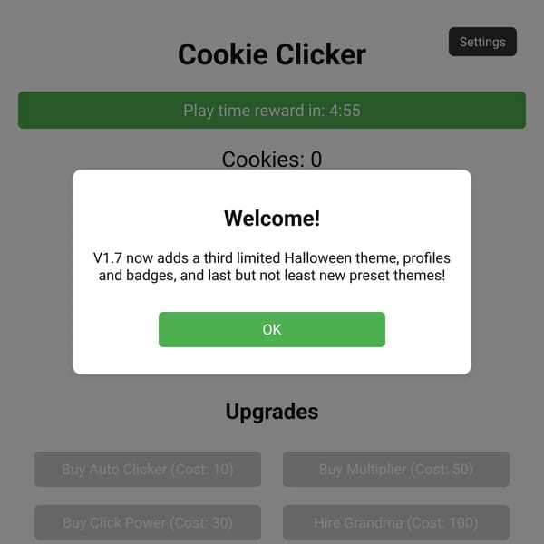 Cookie Clicker v1.7
