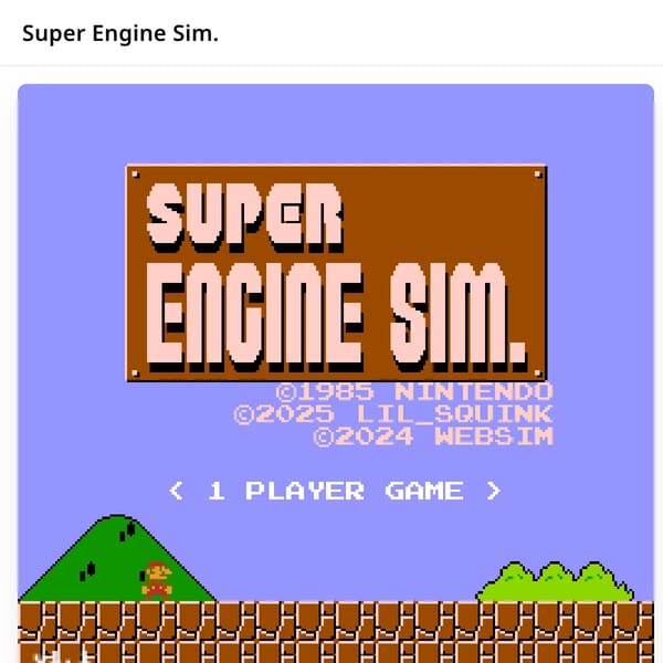 Super Engine Sim.